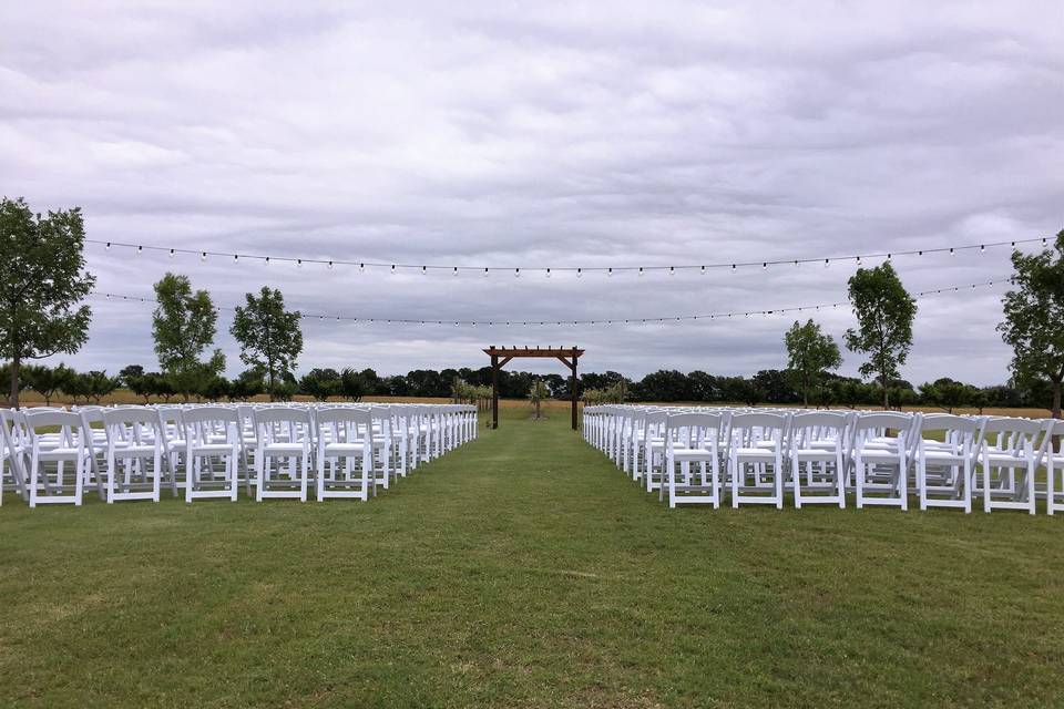 Outdoor wedding venue