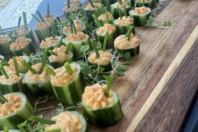 Cucumber pimento cheese