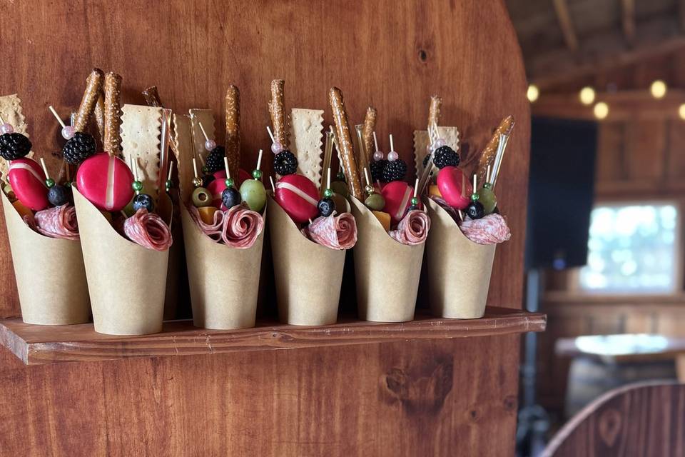 Charcuterie cup wall