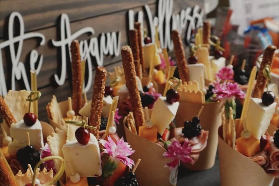 Charcuterie cups for love