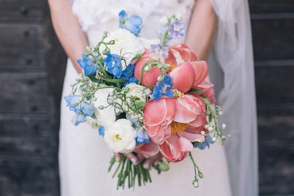 Spring wedding bouquet