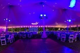 Tent uplighting