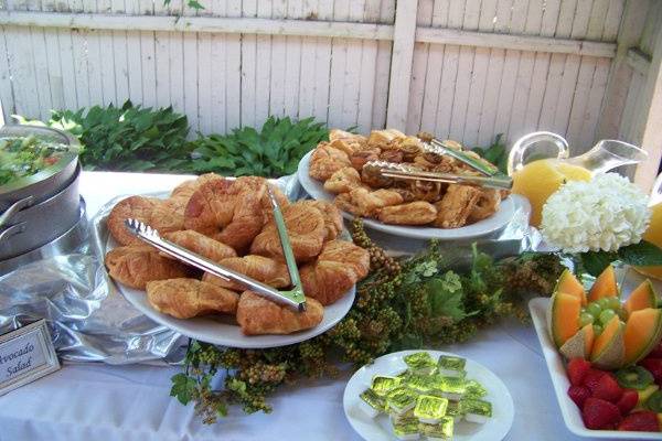Summer Engagement BrunchFresh Baked Croissants and Apple Strudel