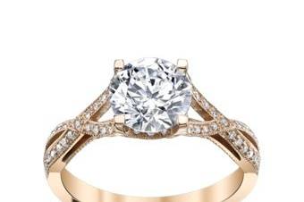 Robbins brothers rose sales gold engagement ring