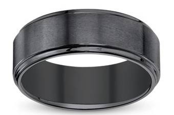 Black simple ring