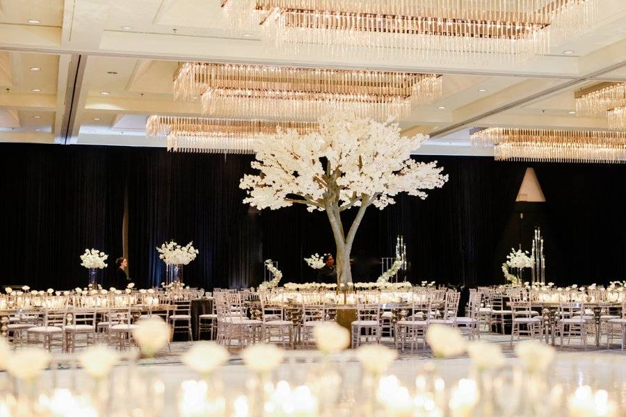Ballroom wedding reception