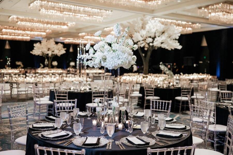 Ballroom wedding reception