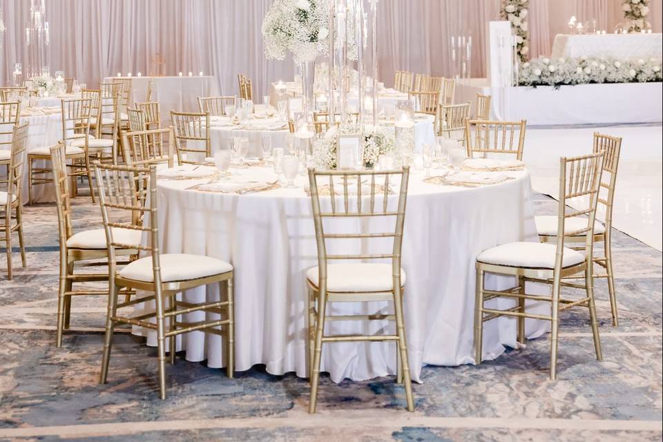 Ballroom wedding reception