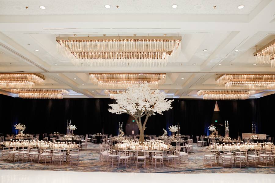 Ballroom wedding reception