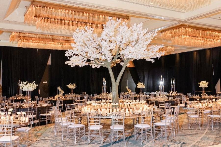 Ballroom wedding reception