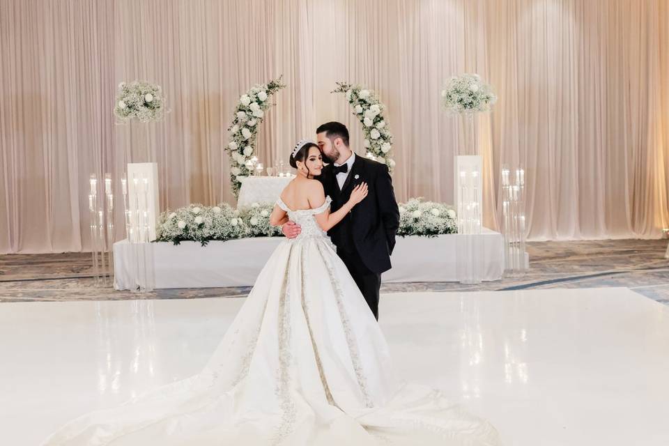 Ballroom wedding reception