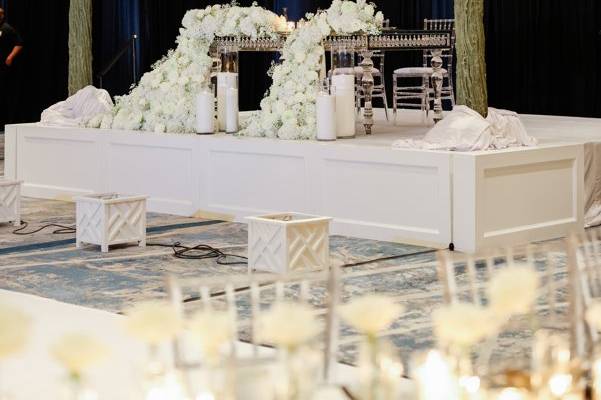 Ballroom wedding reception