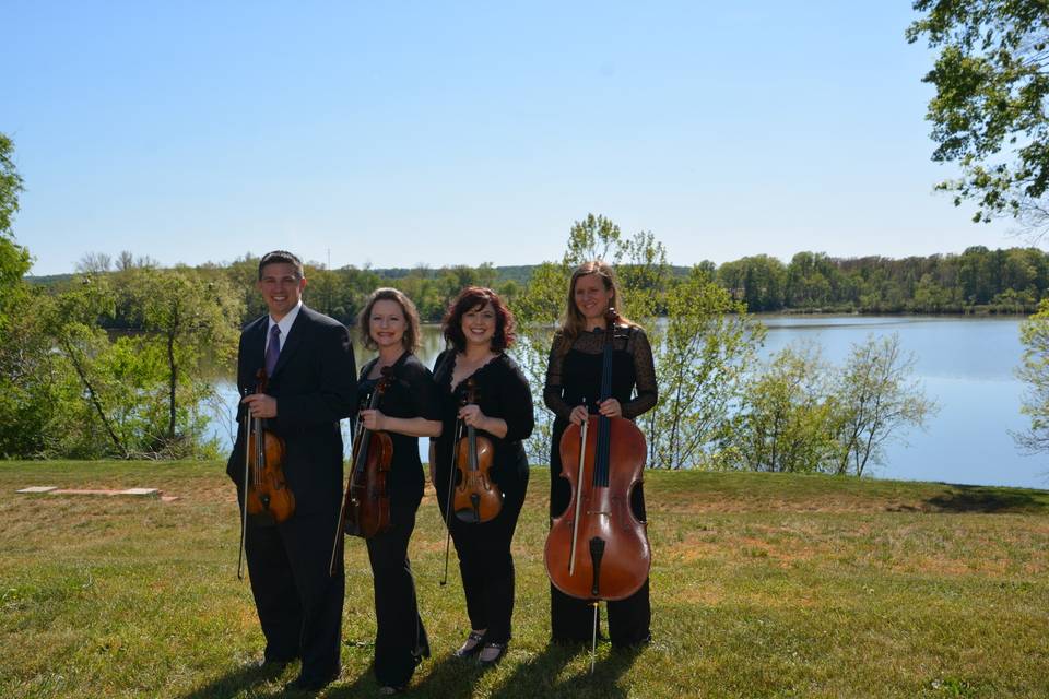 Quartet by the lake
