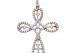 An elegant, sophisticated look of black and white diamonds will surely add the perfect touch. This cross pendant is crafted of solid 14k white gold. Featuring princess cut diamonds surrounded by color enhanced round cut diamonds weighing a total weight of diamonds approximately 1.07 cts. This beauty dangles from an 18-inch cable link chain.