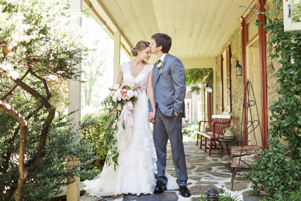 Couple portrait on porch