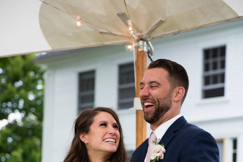 Toasts NH tented wedding