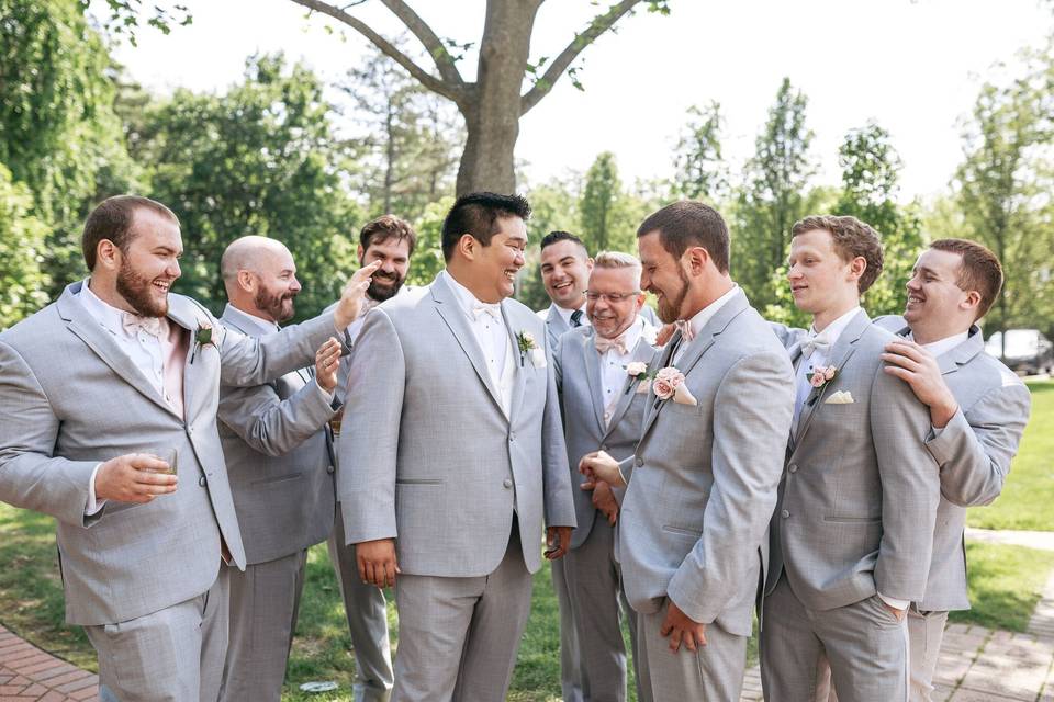 Chase and his groomsmen