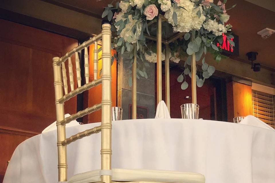 Gold chiavari chairs