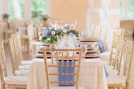 Gold chiavari chairs