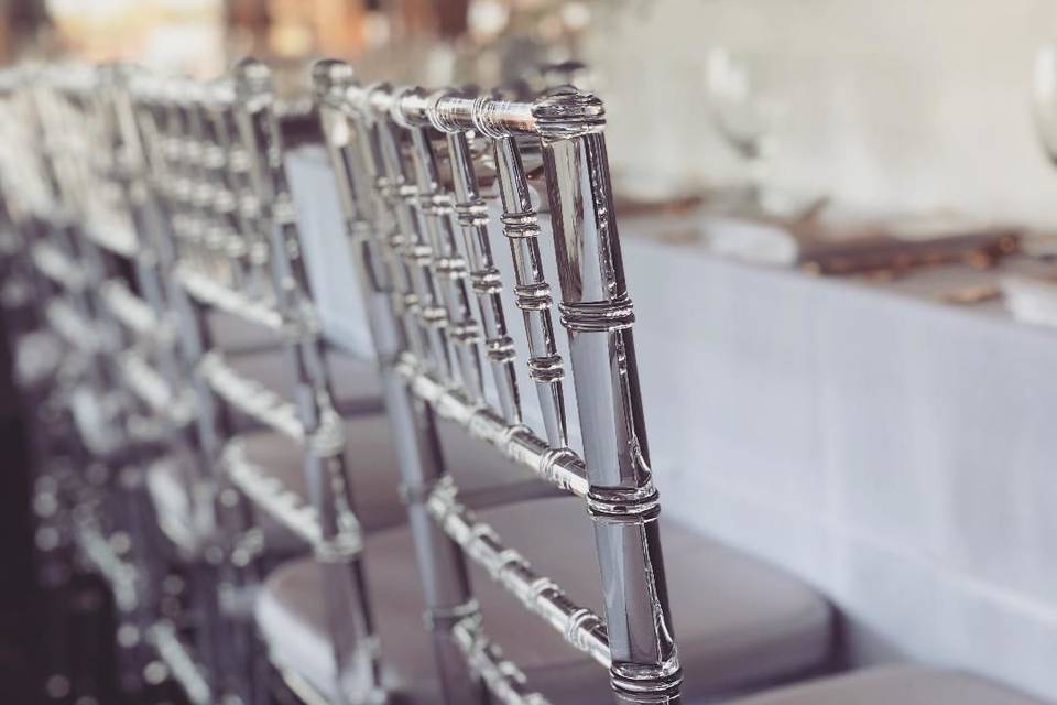 Clear chiavari chairs