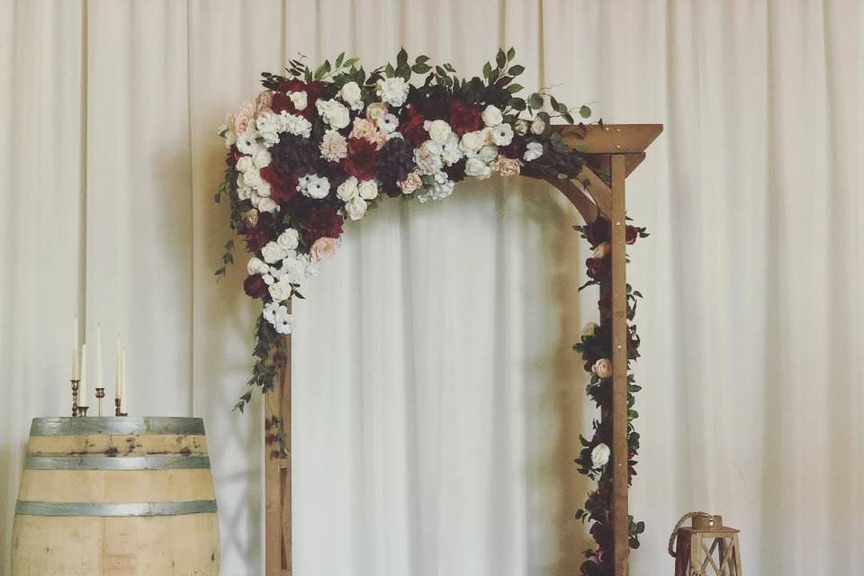 Wedding pipe & drape / arbor & decor