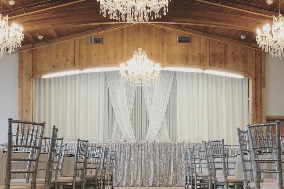 Silver chiavari chairs