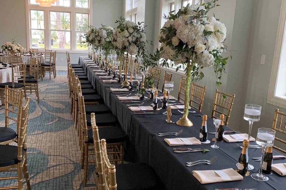 The Fenway table setup