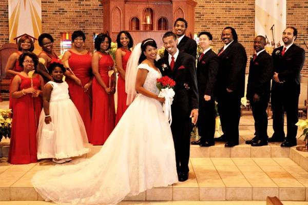 January 3, 2009 with full bridal party