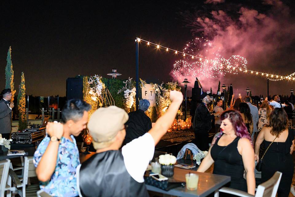 Rooftop Fireworks