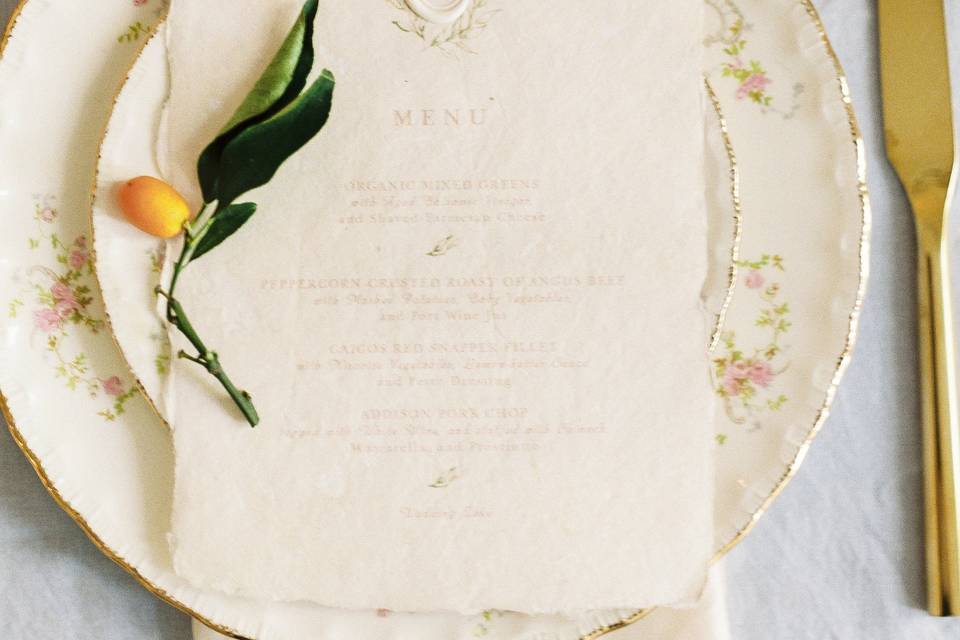 Julianna Collection - menu