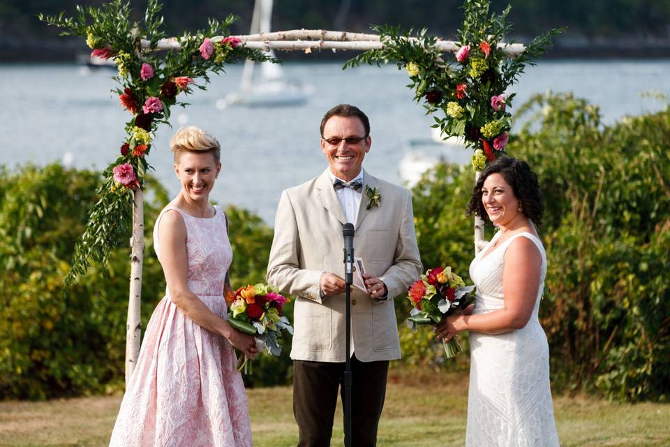 Peaks Island wedding