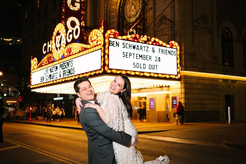 Chicago theater wedding