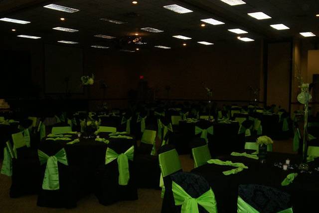 Dining area set-up