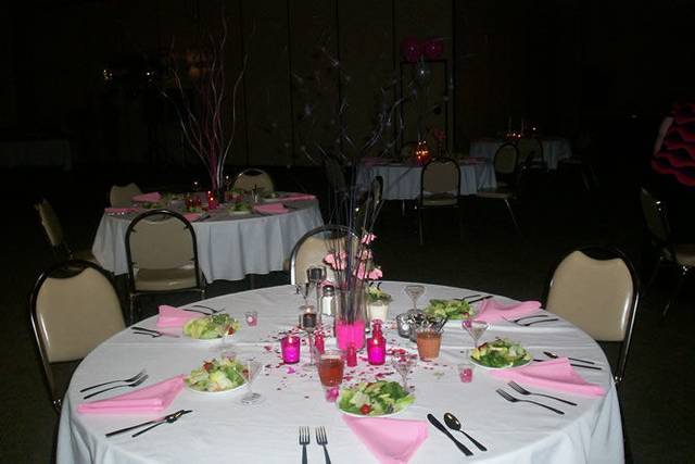 Dining area set-up
