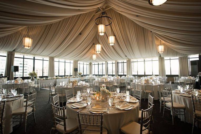 Wedding reception set-up