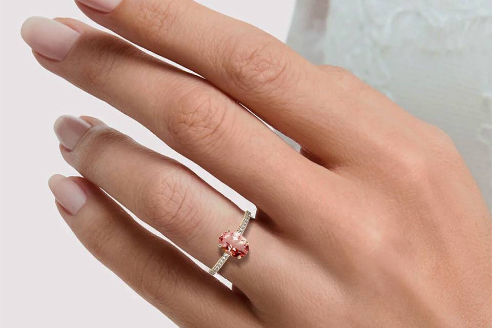 Morganite ring