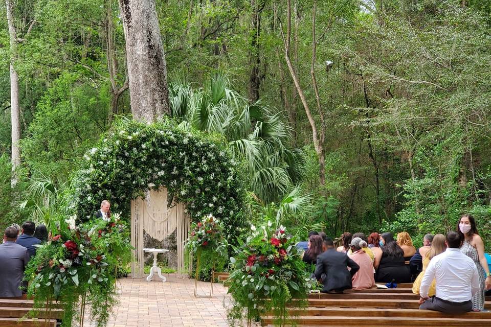 Ceremony  at the barn