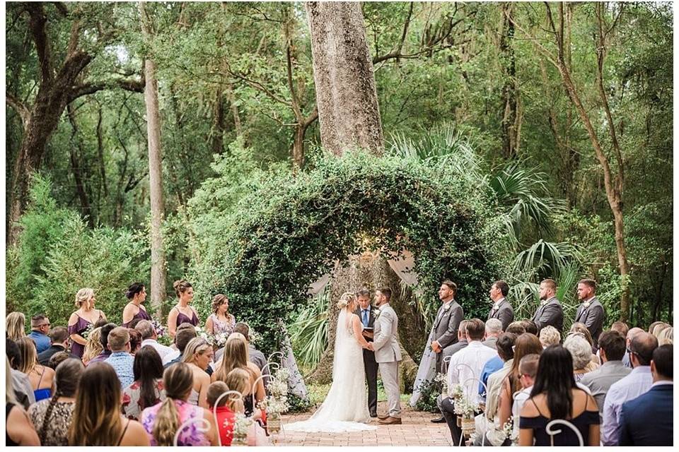 Ceremony at the barn