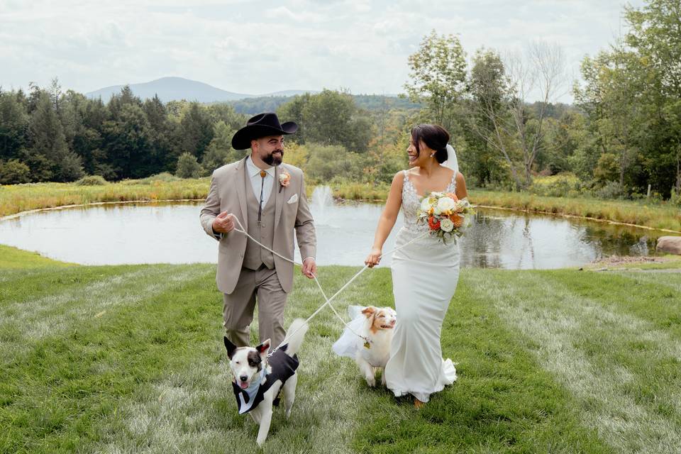 Couple with their Dog