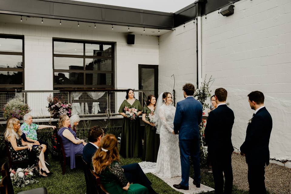Officiant and  Couple