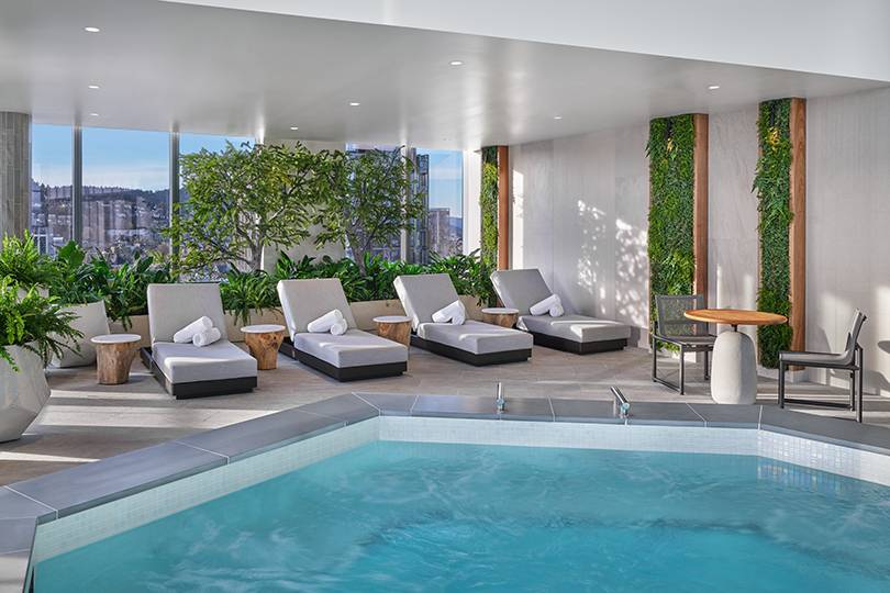 Indoor Pool Lounge Seating