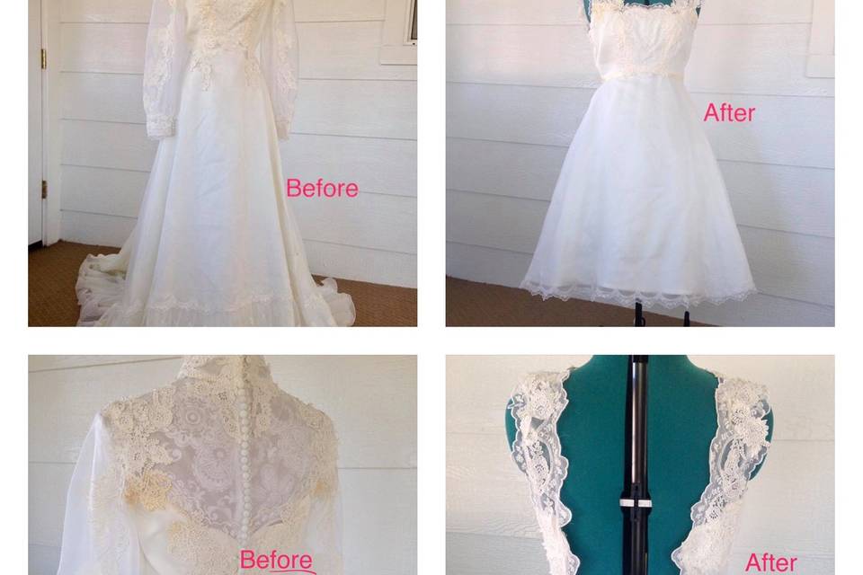 Mother’s dress makeover