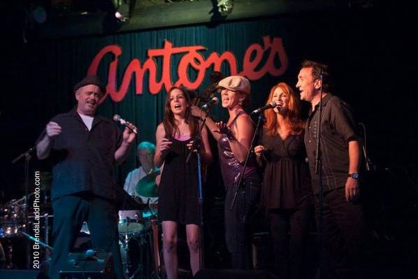 Performing as a backup singer at Antone's in Austin, TX.