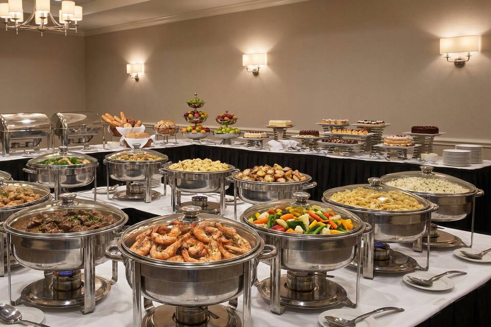 Wedding Buffet Setup