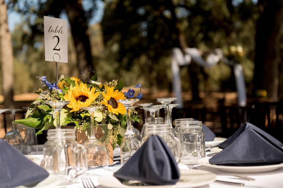 Reception Place Settings