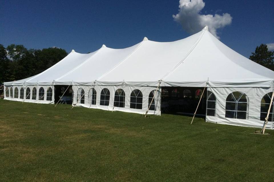 40x100 pole tent