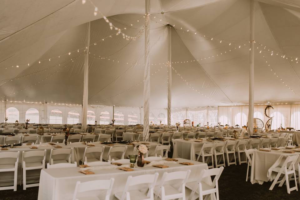 Evening Tent Lighting