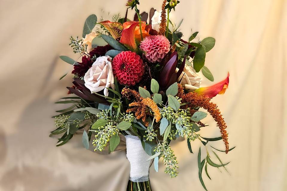 Mixed Fall Bridal Bouquet