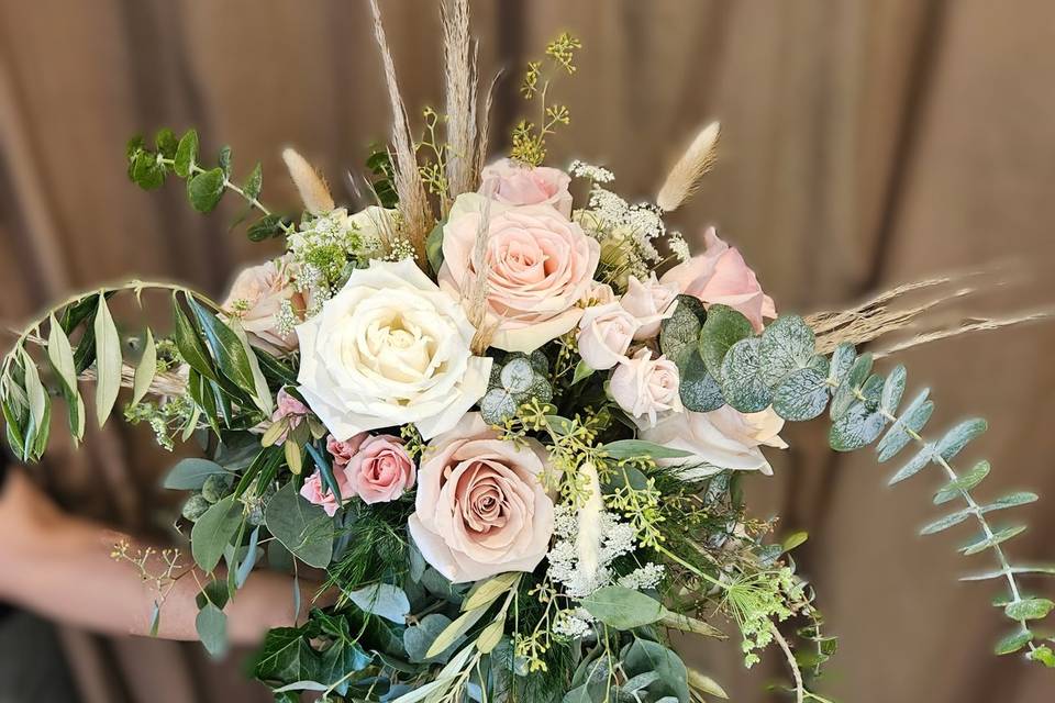 Bridal Bouquet in Blush/White