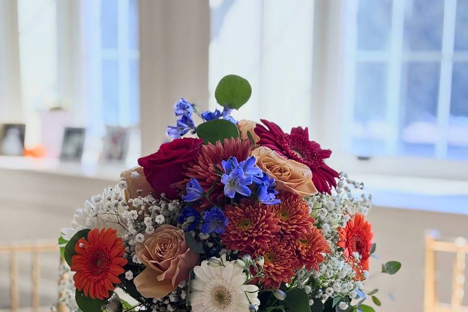 Bouquet on Table